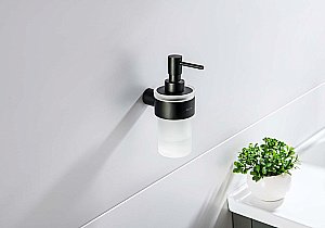 Диспенсер Aquatek Лира AQ4405MB стекло матовое/черный матовый купить в интернет-магазине сантехники Sanbest