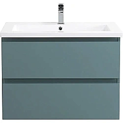 Тумба для раковины подвесная BelBagno 75 KRAFT-750-2C-SO-AO голубая матовая купить в интернет-магазине сантехники Sanbest