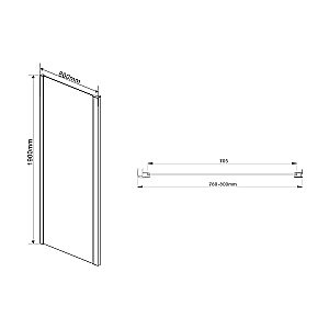 Душевой уголок Vincea Intra VSR-1I809080CL 80x80 стекло прозрачное/профиль хром купить в интернет-магазине Sanbest