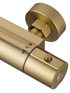 Смеситель для душа с термостатом WONZON & WOGHAND INN 6 WW-B2029-A-BG золото брашированное купить в интернет-магазине сантехники Sanbest