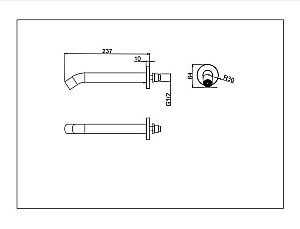 Излив D&K DC1004895 купить в интернет-магазине сантехники Sanbest