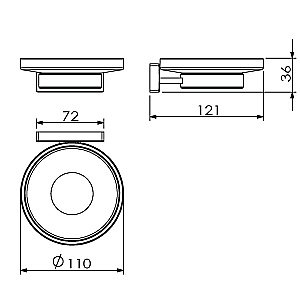 Мыльница Langberger Alster 10915A купить в интернет-магазине сантехники Sanbest