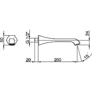 Излив  Cisal Cherie CE00024021 купить в интернет-магазине сантехники Sanbest