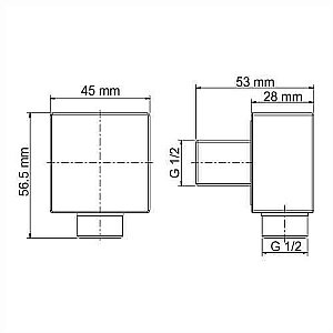 Подключение для шланга WasserKRAFT A221 купить в интернет-магазине сантехники Sanbest