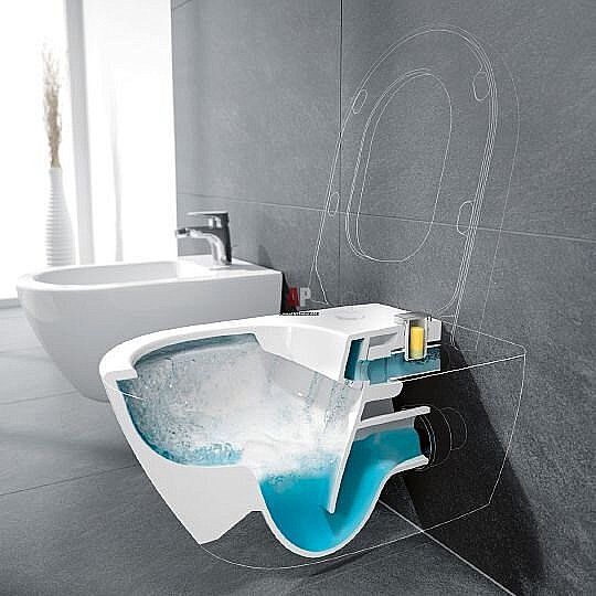 Унитаз подвесной Villeroy&Boch Subway 2.0 5614A1R1 альпийский белый, безободковый купить в интернет-магазине Sanbest
