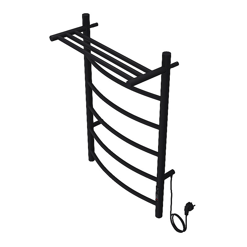 Полотенцесушитель электрический Azario VERONA П5 500х800 AZ04858PB черный купить в интернет-магазине сантехники Sanbest