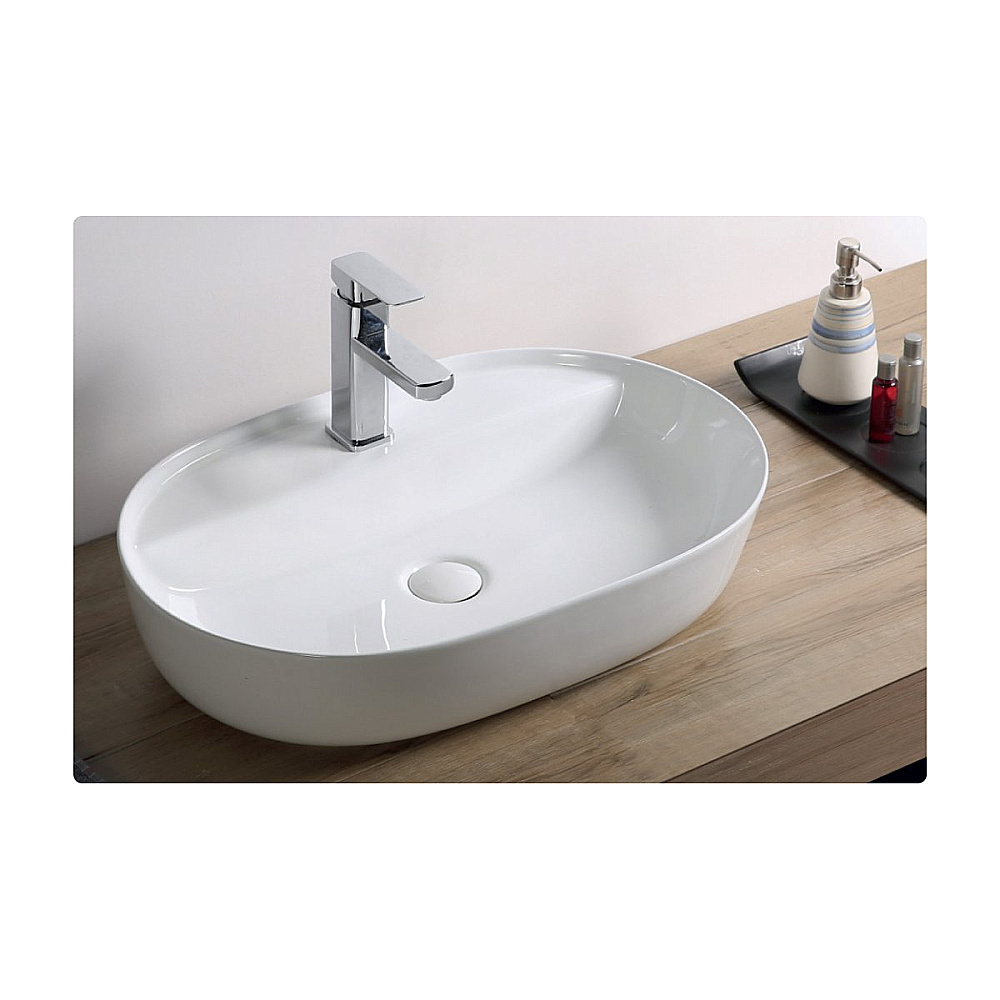 Раковина накладная Belbagno 61 BB1346 белая купить в интернет-магазине Sanbest