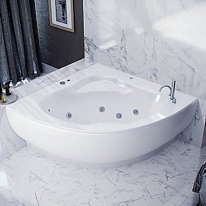 Ванна Aquatek Калипсо 146x146 KAL146-0000045 белая купить в интернет-магазине Sanbest