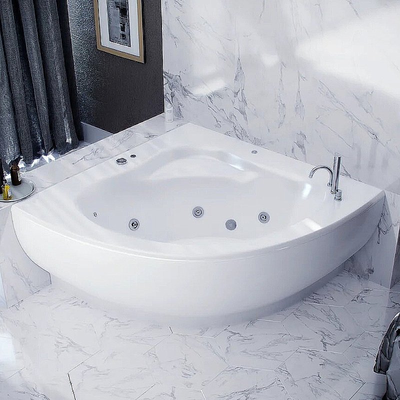 Ванна Aquatek Калипсо 146x146 KAL146-0000045 белая купить в интернет-магазине Sanbest