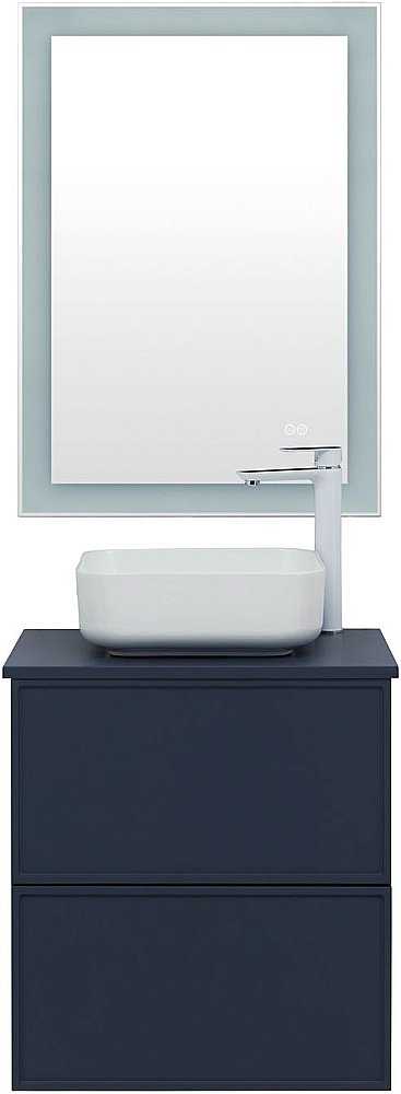 Тумба с раковиной Aquanet Арт 60 маренго для ванной в интернет-магазине Sanbest