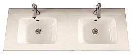 Раковина с двумя чашами Cezares 50135 купить в интернет-магазине сантехники Sanbest