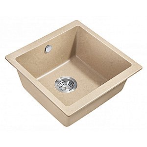 Мойка кухонная Milacio Leon 45 Cuarzo MC.77094 бежевая купить в интернет-магазине сантехники Sanbest