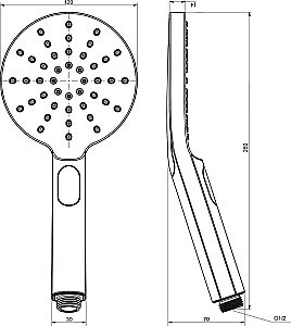 Душевая лейка Ravak 956.00 купить в интернет-магазине сантехники Sanbest