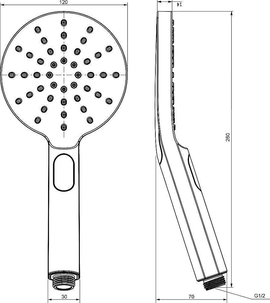 Душевая лейка Ravak 956.00 купить в интернет-магазине сантехники Sanbest
