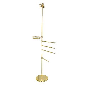 Стойка для ванной Migliore Provance ML.PRO-60.545.DO белая керамика с декором/золото купить в интернет-магазине сантехники Sanbest