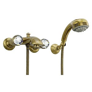 Смеситель для ванны Migliore Axo Crystal ML.AXO-602F бронза купить в интернет-магазине сантехники Sanbest