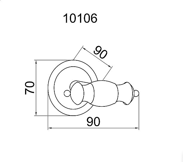 Крючок Boheme Palazzo Bianco 10106 купить в интернет-магазине сантехники Sanbest