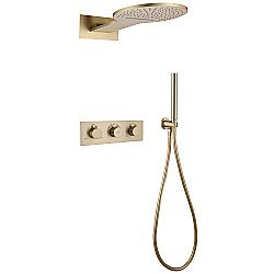 Душевая система ABBER Wasser Kreis AF8151G золото матовое купить в интернет-магазине сантехники Sanbest