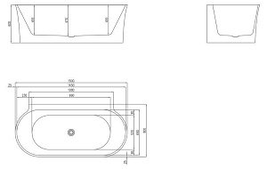 Ванна BelBagno BB409 1500 купить в интернет-магазине Sanbest