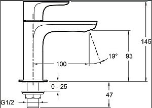 Cмеситель для раковины Jacob Delafon ALEO E72288-CP купить в интернет-магазине сантехники Sanbest
