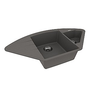 Кухонная мойка Lemark Irkana 980 9910047 серый шелк купить в интернет-магазине сантехники Sanbest