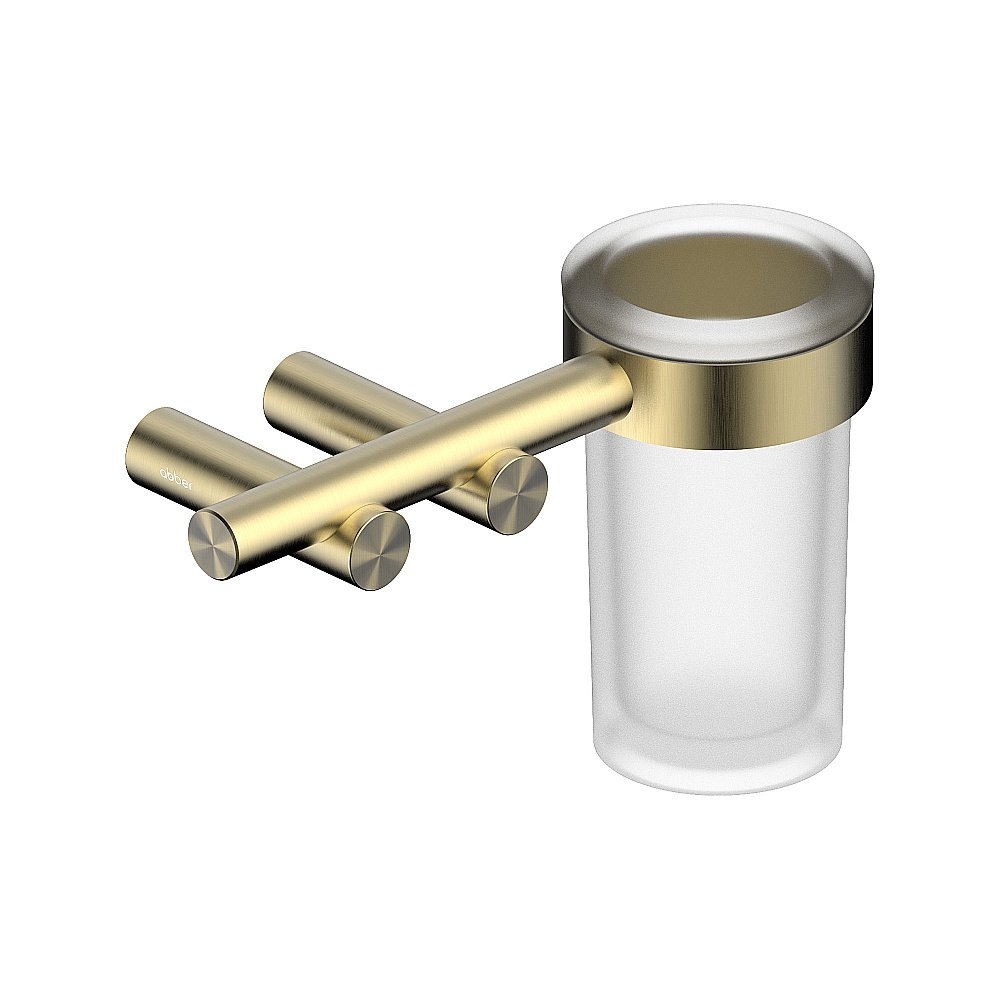 Стакан для зубных щеток Abber Osten 316 AA1860BG брашированное золото купить в интернет-магазине сантехники Sanbest