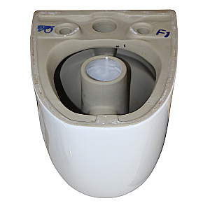 Унитаз подвесной Azario Fote AZ-116-UQ3 белый, безободковый, с крышкой микролифт, слив торнадо купить в интернет-магазине Sanbest