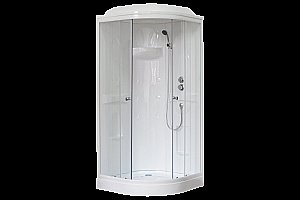 Душевая кабина Royal Bath RB90HK1-T 90x90 профиль белый/стекло прозрачное купить в интернет-магазине Sanbest