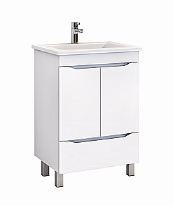 Тумба с раковиной Vigo Grani 750-2-1 белая для ванной в интернет-магазине Sanbest