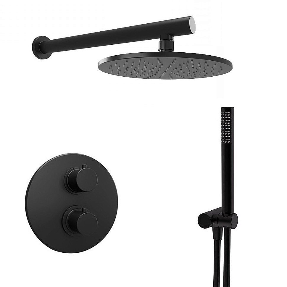 Душевая система PAINI Cox 78PZSET26911THSH черная матовая купить в интернет-магазине сантехники Sanbest