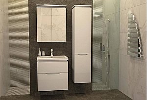 Зеркальный шкаф Orange Topline Monaco ZSMO60W купить в интернет-магазине сантехники Sanbest