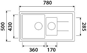 Мойка кухонная Kaiser KG2M-7850-S песочная купить в интернет-магазине сантехники Sanbest