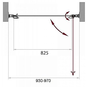 Душевая дверь BelBagno SELA-B-1-95-C-Cr 95 стекло  прозрачное/профиль хром купить в интернет-магазине Sanbest
