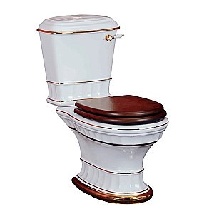 Унитаз Migliore Gianeta 31176 белый/декор золото купить в интернет-магазине Sanbest