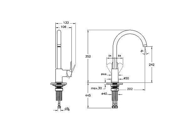 Смеситель для кухни VitrA Flow Soft A4341936EXP черный матовый купить в интернет-магазине сантехники Sanbest