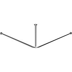 Карниз для ванны Bemeta 140х140 101120121 нержавеющая сталь купить в интернет-магазине сантехники Sanbest
