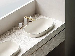 Раковина Salini GRECA S-Stone 1803201M 65 белая купить в интернет-магазине Sanbest