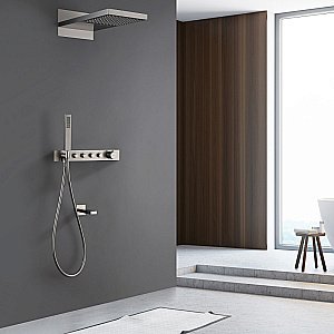 Душевая система Abber Rund AF8753SP сатин купить в интернет-магазине сантехники Sanbest