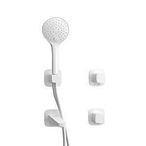 Смеситель для ванны WasserKRAFT Saale SET2865 белый матовый купить в интернет-магазине сантехники Sanbest