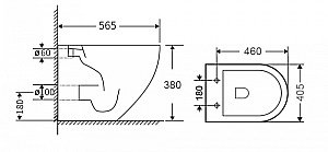 Унитаз Orange C07-200w с крышкой микролифт купить в интернет-магазине Sanbest