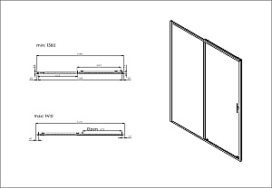 Душевой уголок Allen Brau Priority 140x100 3.32040.MG/3.32065.MG стекло прозрачное/профиль брашированный графит купить в интернет-магазине Sanbest