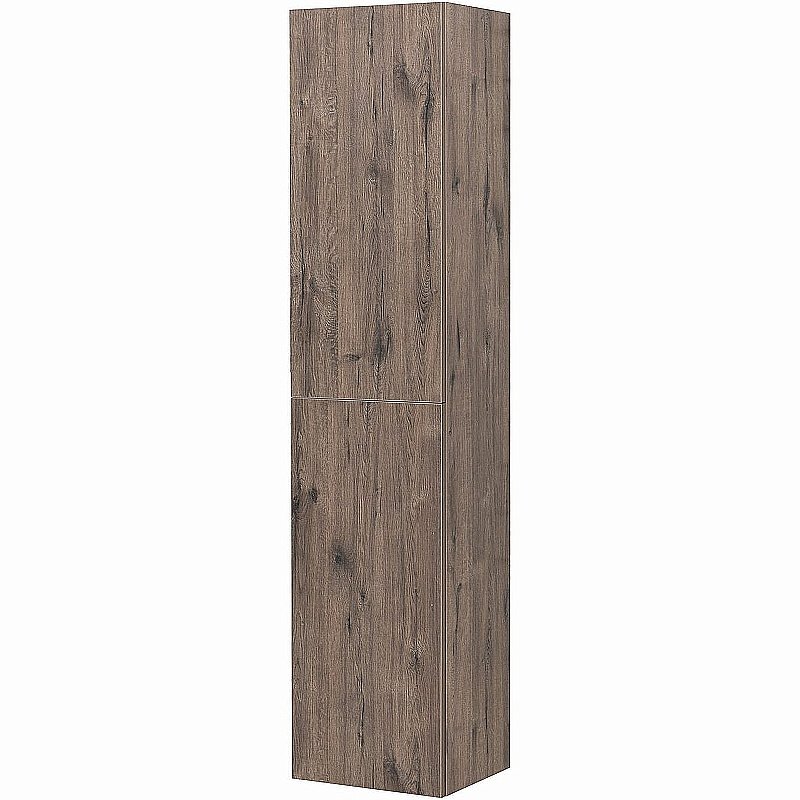 Пенал Aquanet Алвита new 35 334189 дуб веллингтон табак для ванной в интернет-магазине сантехники Sanbest