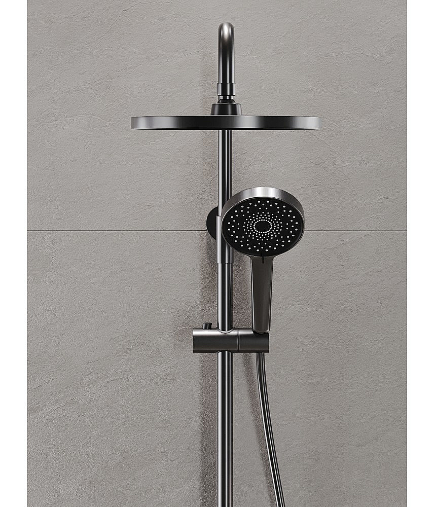 Душевая система Agger Sweet A2793355 оружейная сталь матовая купить в интернет-магазине сантехники Sanbest