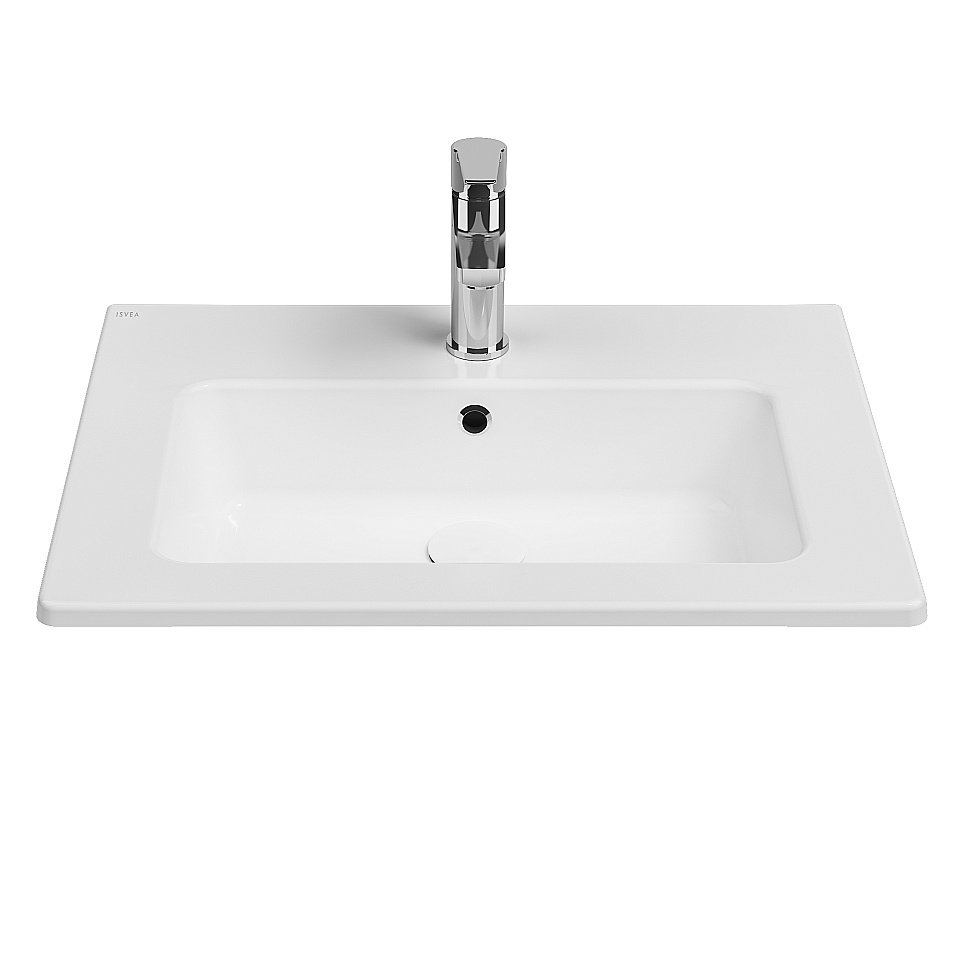 Раковина ISVEA SistemaT 61 10SL50061SV белая купить в интернет-магазине Sanbest