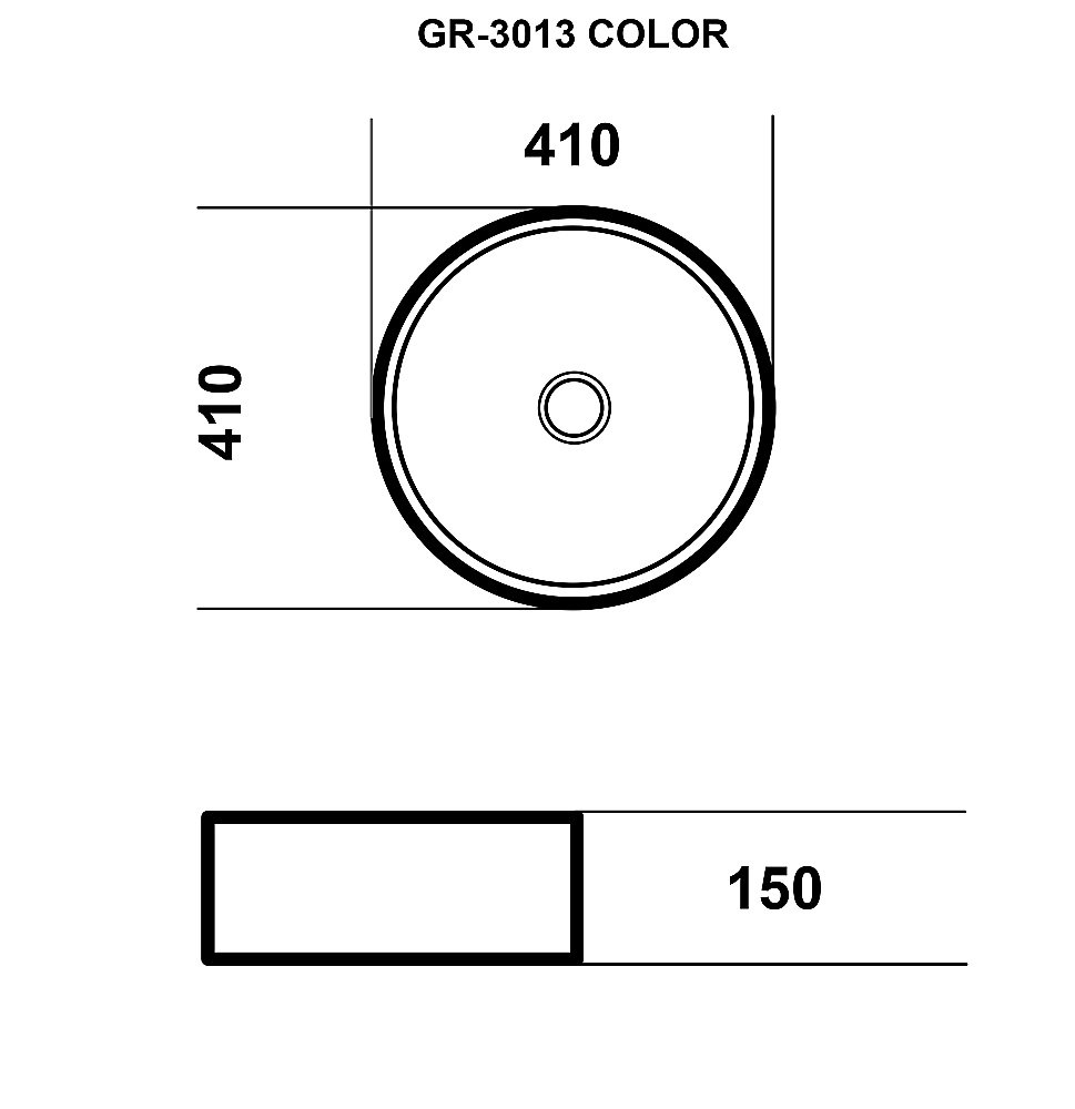Раковина Grossman 41 GR-3013BM черная матовая купить в интернет-магазине Sanbest