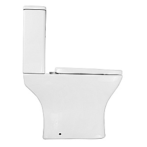 Унитаз напольный Azario Nigel AZ-55 белый, безободковый, с бачком, с крышкой микролифт купить в интернет-магазине Sanbest