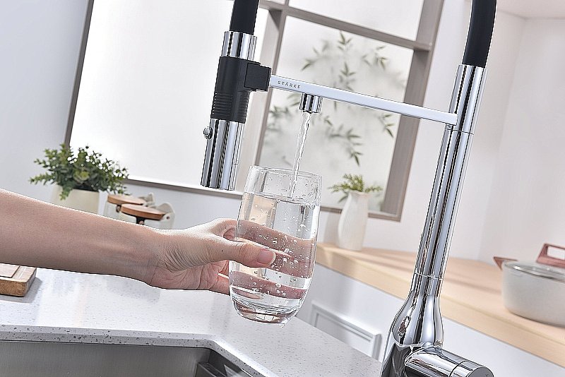 Смеситель для кухни Paulmark Magneto One Ma213188-CR хром купить в интернет-магазине сантехники Sanbest