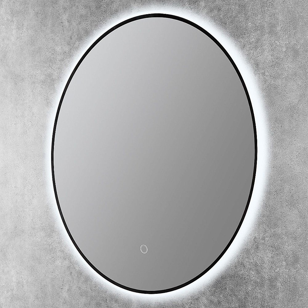 Зеркало Art&Max Sanremo AM-San-700-DS-F-Nero в ванную от интернет-магазине сантехники Sanbest