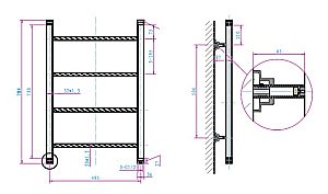 Полотенцесушитель водяной Boheme 706 купить в интернет-магазине сантехники Sanbest