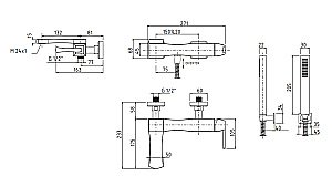Смеситель для ванны Migliore Opera ML.OPR-6002 хром купить в интернет-магазине сантехники Sanbest